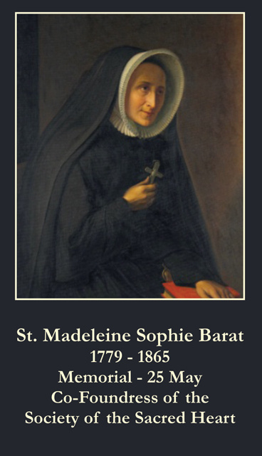 St. Madeleine Sophie Barat Prayer Card